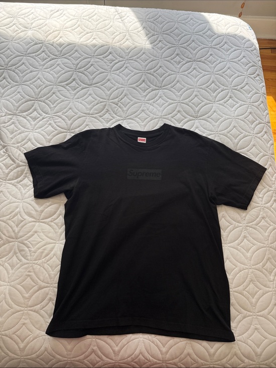 Supreme Other - Supreme Black Subtle Box Logo Short Sleeve Tee